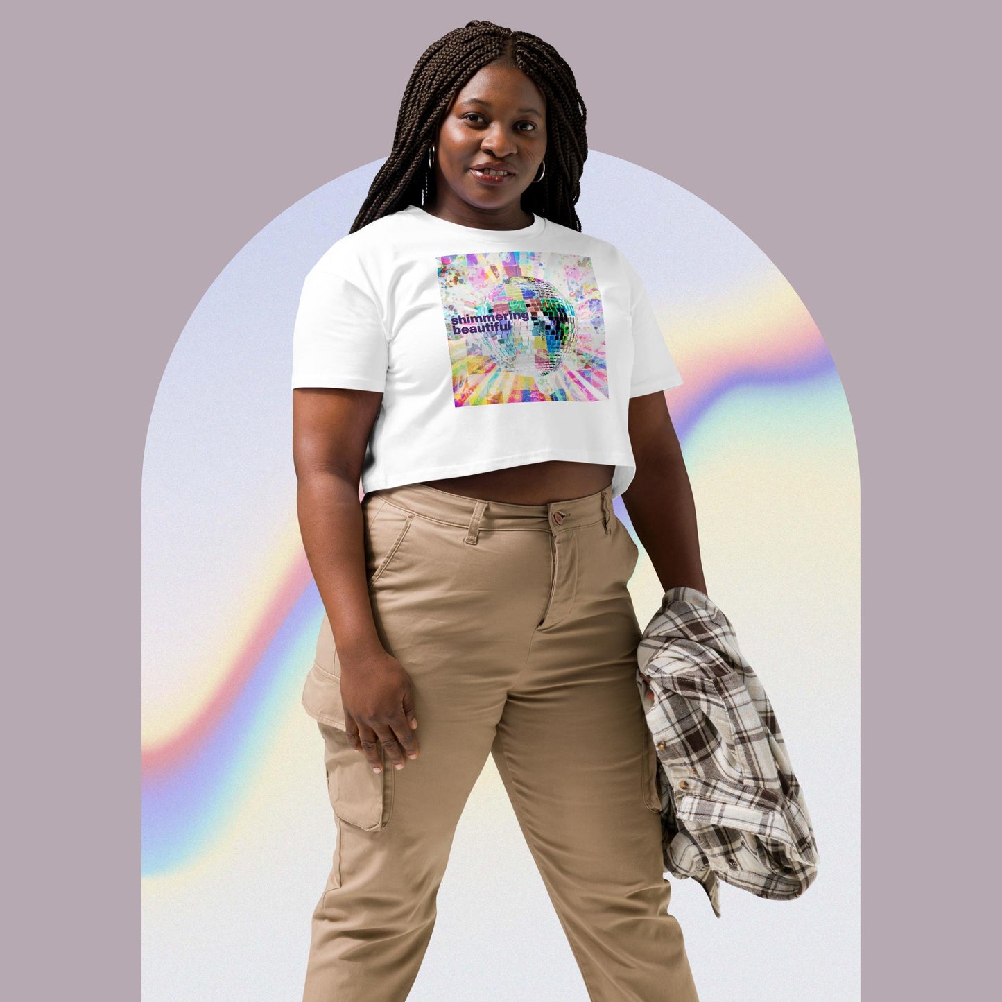 Taylor Swift Mirrorball "Shimmering Beautiful" Crop Top