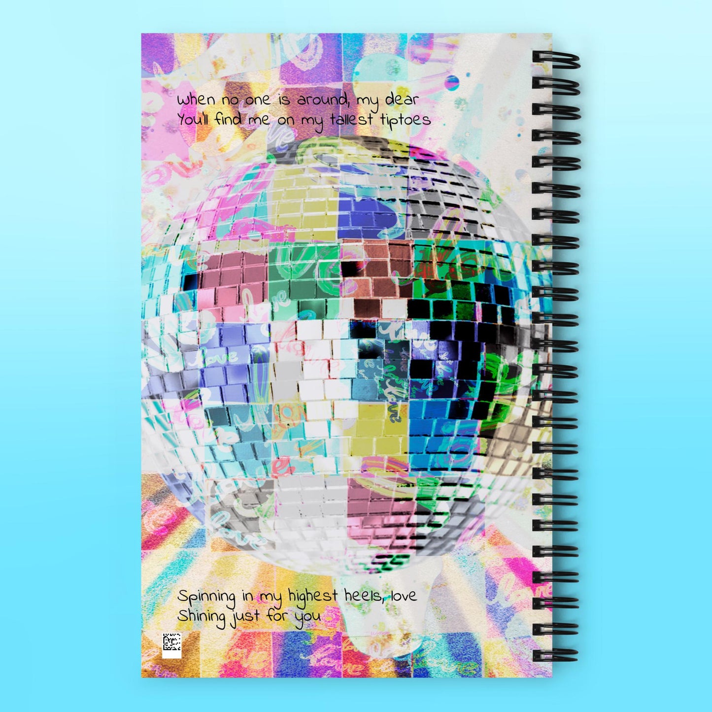 Taylor Swift Mirrorball Lyrics spiral notebook